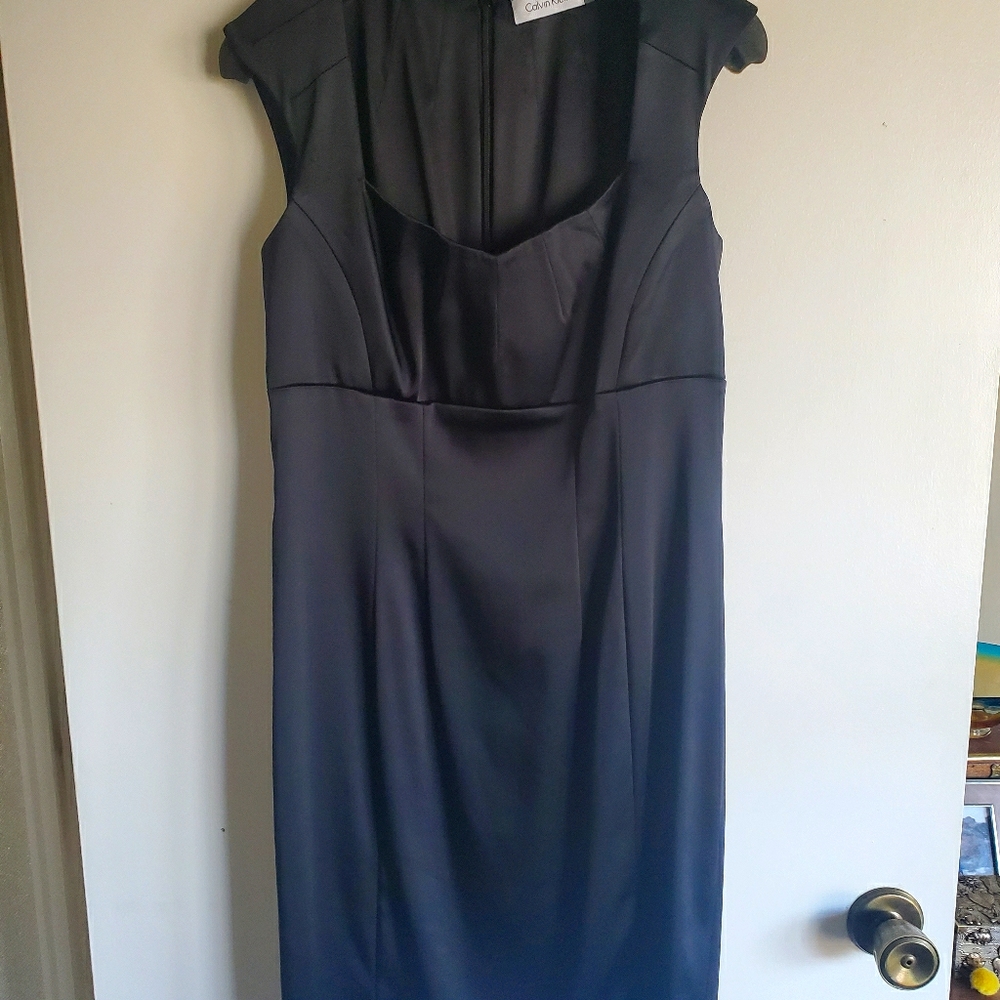 Calvin Klein satin cocktail dress
